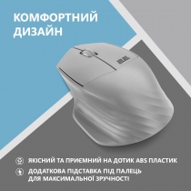 Миша 2E MF280 Silent, WL/BT, сірий 2E-MF280WGR