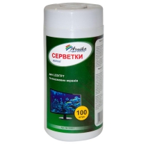 Салфетки для LCD/TFT и плазменных мониторов 100шт. Арника 30661