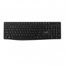 Клавиатура мембрана Genius KB-7200, 104key, WL, EN/UKR, черный 31320002406