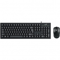 Комплект клавіатура та миша Genius KM-100SE, AI, EN/UKR, чорний 31330009410