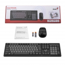 Комплект клавіатура та миша Genius KM-8200, WL, EN/UKR, чорний 31340003428
