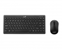 Комплект клавиатура и мышь Genius LuxeMate Q-8000, WL, EN/UKR, черный 31340013414