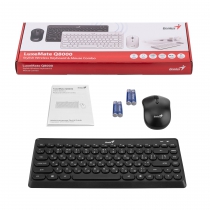 Комплект клавиатура и мышь Genius LuxeMate Q-8000, WL, EN/UKR, черный 31340013414