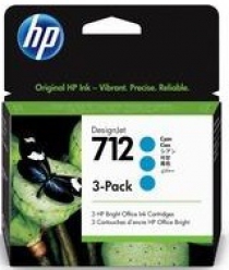 Картридж HP No.712 DesignJet Т230/Т630 Cyan 3-Pack 29-ml 3ED77A
