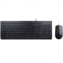 Комплект клавиатура и мышь Lenovo Essential, USB, EN/RU, черный 4X30L79912