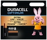 Батарейка DURACELL LR03 KPD 08*10 Optimum уп. 1x8 шт. 5015602