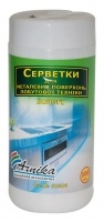 Салфетки для метал. поверхностей. офисной техники 100шт., влажные Арника
