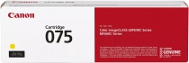 Картридж Canon 075Y MF664Cdw/MF667Cdw/LBP646Cdw/LBP647Cdw Yellow (1300 стор.) 6362C002