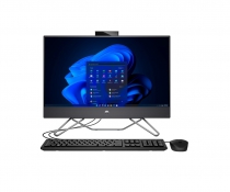 Комп'ютер персональний моноблок HP 240-G9 23.8" FHD IPS AG, Intel i5-1235U, 8GB, F512GB, UMA, WiFi, кл+м, 3р, Win11P, чорний 6D333EA