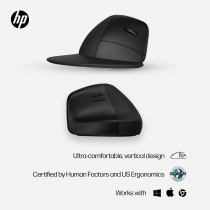 Миша HP 920 Ergonomic Vertical, WL/BT, чорний 6H1A4AA