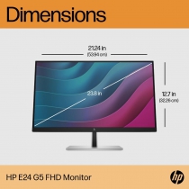 Монітор LCD 23.8&quot; HP E24 G5 HDMI, DP, USB, IPS 6N6E9AA