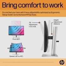 Монітор LCD 23.8&quot; HP E24 G5 HDMI, DP, USB, IPS 6N6E9AA