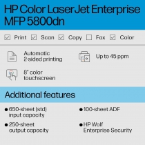 МФУ А4 цв. HP Color LJ Enterprise 5800dn 6QN29A