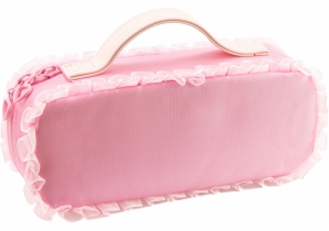 Пенал-сумка пушистый с аппликацией, 1 отделение COOLFORSCHOOL 7471-pink