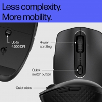 Миша HP 690 Rechargeable, BT, чорний 7M1D4AA