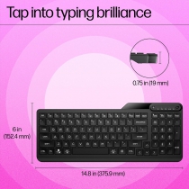 Клавіатура мембранна HP 460 Multi-Device key, BT, EN/UK, чорний 7N7B8AA