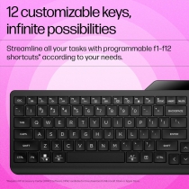 Клавіатура мембранна HP 460 Multi-Device key, BT, EN/UK, чорний 7N7B8AA