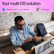 Клавіатура мембранна HP 460 Multi-Device key, BT, EN/UK, чорний 7N7B8AA