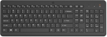 Клавиатура мембранная HP 220, 104key, WL, EN/UK, чёрный 805T2AA