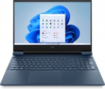 Ноутбук HP Victus 16-d1041ua 16.1" FHD IPS AG, Intel i7-12700H, 16GB, F1024GB, NVD3050Ti-4, DOS, синій 825H3EA