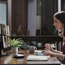 Комп&#39;ютер персональний моноблок HP ProOne 440-G9 23.8" FHD IPS AG Touch, Intel i5-12500T, 8GB, F512GB, UMA, WiFi, кл+м, 3р, Win11P, чорний 885J9EA