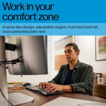 Клавіатура мембранна HP 680 Comfort Dual-Mode 111key, BT, EN/UK, чорний 8T6L8AA