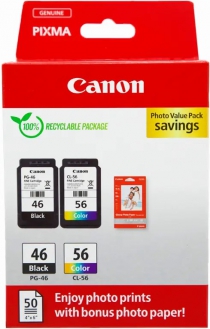 Комплект Canon No.46: Картридж Canon PG-46Bk/CL-56 кольор. Value Pack 9059B006