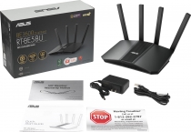 Маршрутизатор ASUS RT-BE58U BE3600, 4xGE LAN, 2,5xGE WAN, 1xUSB3.2, MESH 90IG0910-MO3C00