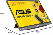 Монітор портативний Asus 15.6&quot; ZenScreen MB16ACE USB-C, IPS, Case 90LM0381-B04170