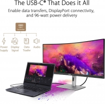 Монітор Asus 34.1" ProArt PA34VCNV 2xHDMI, 2xDP, USB-C, 2xUSB, RJ45, MM, IPS, 3440x1440, 21:9, sRGB 100%, CURVED, AdaptiveSync, HAS, HDR10 90LM04A0-B02370