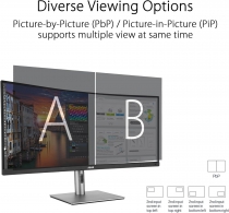 Монитор Asus 34.1" ProArt PA34VCNV 2xHDMI, 2xDP, USB-C, 2xUSB, RJ45, MM, IPS, 3440x1440, 21:9, sRGB 100%, CURVED, AdaptiveSync, HAS, HDR10 90LM04A0-B02370