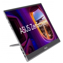 Монітор портативний Asus 15.6" ZenScreen MQ16AHE mHDMI, USB-C, OLED, 1ms, DCI-P3 100%, HDR10, Cover 90LM07SV-B02170
