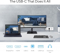 Монітор Asus 34" VA34VCPSR HDMI, DP, USB-C, 3xUSB, RJ-45, MM, VA, 3440x1440, 21:9, 100Hz, 4ms, CURVED, AdaptiveSync, HAS 90LM08JJ-B02170
