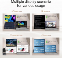 Монитор портативный Asus 2x14" ZenScreen DUO MQ149CD mHDMI, 2xUSB-C, OLED, 1920x1200, 16:10, DCI-P3 100%, HDR400, Cover 90LM0AKV-B01N70