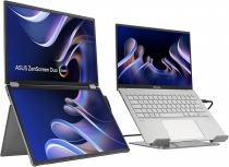 Монитор портативный Asus 2x14" ZenScreen DUO MQ149CD mHDMI, 2xUSB-C, OLED, 1920x1200, 16:10, DCI-P3 100%, HDR400, Cover 90LM0AKV-B01N70