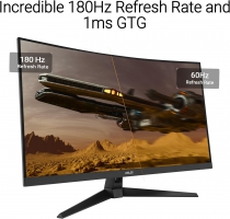 Монітор Asus 31.5&quot; TUF Gaming VG32WQ3B 2xHDMI, DP, MM, VA, 2560x1440, 180Hz, 0.5ms, sRGB 120%, CURVED, AdaptiveSync, HDR10 90LM0AP1-B01171