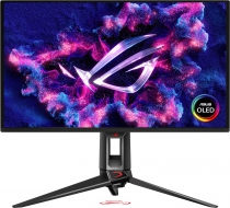 Монітор Asus 26.5" ROG Swift PG27UCDM 2xHDMI, DP, USB-C, 3xUSB, QD-OLED, 3840x2160, 240Hz, 0.03ms, DCI-P3 99%, FreeSync, Pivot, HDR400 90LM0B30-B01971