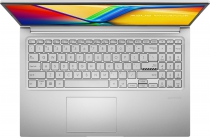 Ноутбук ASUS Vivobook 15 M1502YA-BQ161 15.6" FHD IPS, AMD R7-7730U, 16GB, F512GB, UMA, NoOS, Серебристый 90NB0X22-M00AH0