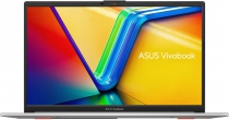 Ноутбук ASUS Vivobook GO E1504GA-BQ115 15.6" FHD IPS, Intel i3-N305, 8GB, F512GB, UMA, NoOS, Серебристый 90NB0ZT1-M004E0