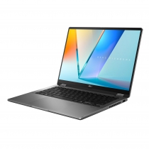 Ноутбук ASUS Vivobook Flip 14 TP3407SA-QL011W 14&quot; WUXGA OLED, Intel Ultra 5 226V, 16GB, F512GB, UMA, Win11, Серый 90NB14Y1-M000E0