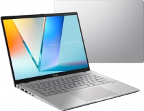 Ноутбук ASUS Vivobook S 14 S3407VA-LY015 14&quot; WUXGA IPS, Intel i5-13420H, 16GB, F512GB, UMA, NoOS, Серебристый 90NB1681-M000K0