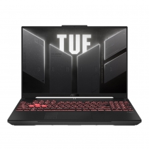Ноутбук ASUS TUF Gaming A16 FA607PI-QT029 16" QHD+ IPS, AMD R9-7845HX, 16GB, F1TB, NVD4070-8, NoOS, Серый 90NR0IV4-M001H0