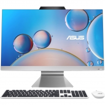 Комп&#39;ютер персональний моноблок ASUS M3702WFAK-WA0330 27" FHD AG, AMD R5-7520U, 16GB, F1TB, UMA, WiFi, кл+м, без ОС, білий 90PT03M1-M00AN0