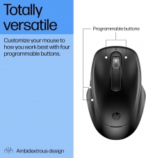 Миша HP 510 Ultra-Fast Rechargeable, WL, чорний 9C2F6AA