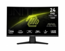Монитор MSI 23.6&quot; MAG 244C HDMI, DP, Audio, VA, 180Hz, 1ms, sRGB 105%, CURVED, AdaptiveSync 9S6-3BB31H-027