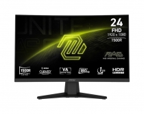 Монітор MSI 23.6" MAG 244C HDMI, DP, Audio, VA, 180Hz, 1ms, sRGB 105%, CURVED, AdaptiveSync 9S6-3BB31H-039