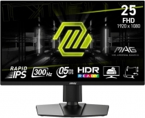 Монітор MSI 24.5" MAG 255PXF 2xHDMI, DP, MM, IPS, 300Hz, 0.5ms, sRGB 120%, FreeSync, Pivot 9S6-3BC24M-064