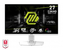 Монітор MSI 27&quot; MAG 274URFW 2xHDMI, DP, USB-C, Audio, IPS, 3840x2160, 160Hz, 0.5ms, sRGB 133%, AdaptiveSync, Pivot, HDR400, білий 9S6-3CC29H-278