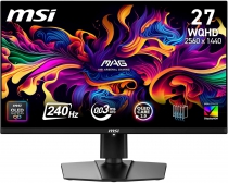 Монітор MSI 26.5" MAG 271QP-QD-X24 2xHDMI, DP, Audio, OLED, 2560x1440, 240Hz, 0.03ms, DCI-P3 99%, AdaptiveSync, HAS, HDR400 9S6-3CD89T-025