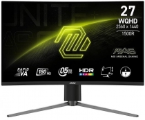 Монітор MSI 27&quot; MAG 27CQ6PF 2xHDMI, DP, Audio, VA, 2560x1440, 180Hz, 0.5ms, sRGB 105%, CURVED, AdaptiveSync, HAS 9S6-3CD94M-028